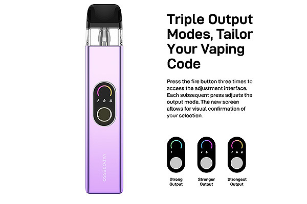 Vaporesso Xros 4 With a Three Stage Power Output